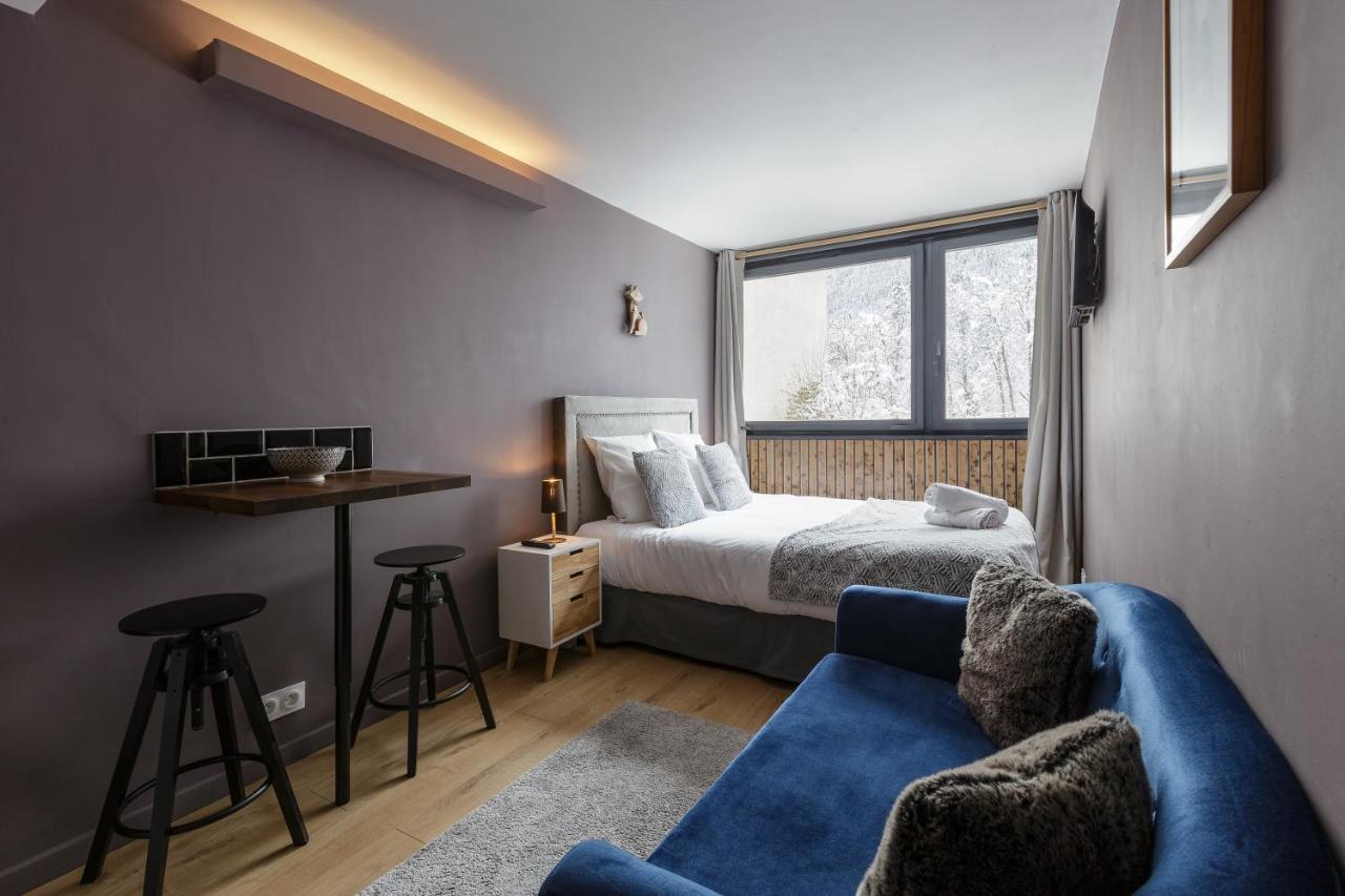 Beautiful Mountain View Studio By The Lake Chamonix Exterior foto